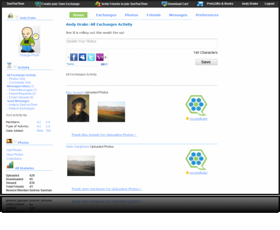 Personal Account - Activities